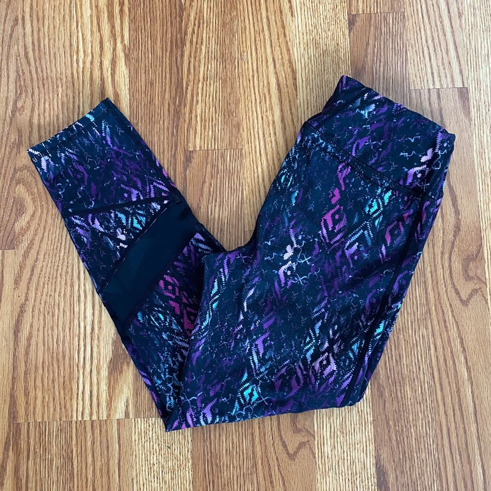 Women's Gaiam Om Mesh Capri Yoga Leggings